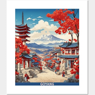 Goyang South Korea Travel Tourism Retro Vintage Posters and Art